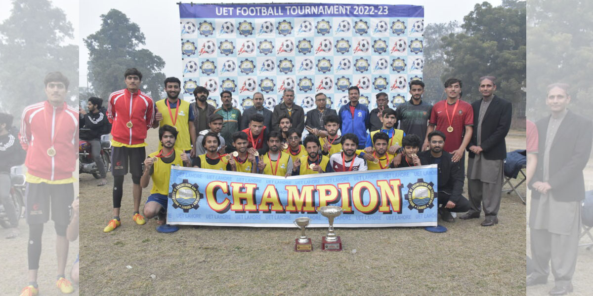 UET FOOTBALL TOURNAMENT 2022-2023 FROM 14th to 21st DECEMBER, 2022.