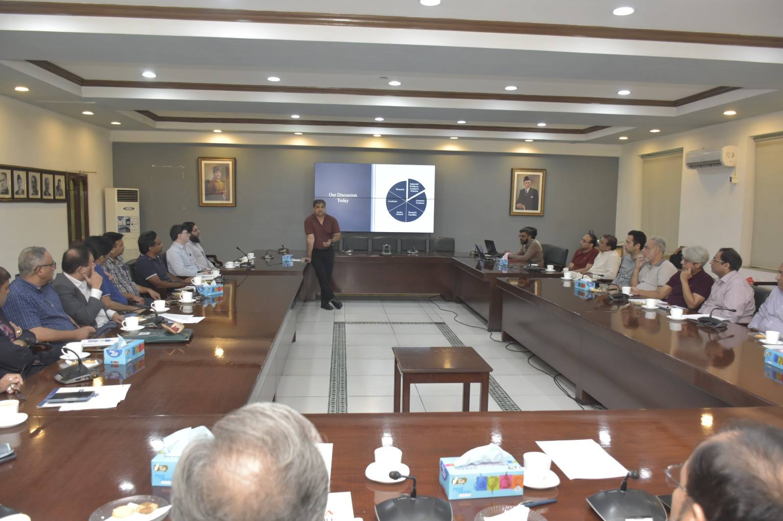 ESUPAK Board Members Present Training and Business Plan to UET Leadership