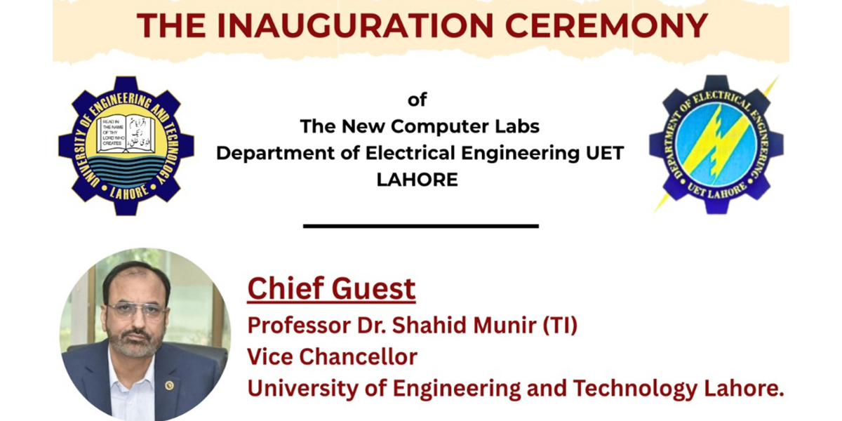 The Inauguration Ceremony of The New Computer Labs Department of ...