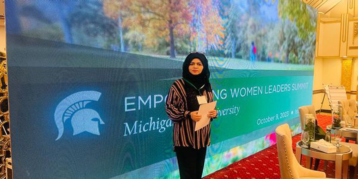 International Women Leadership Conference, earned the Women Leadership Award 2023