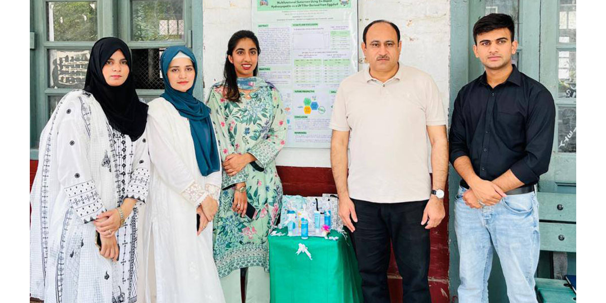 UET Chemistry Department Showcases Eco-Innovations at Final-Year Project Display